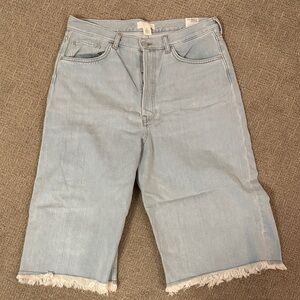 COS Light Blue Denim Bermunda / knee length shorts
